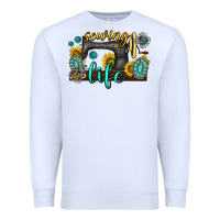White sewing life western Premium Sweatshirt - texasbilliewilder