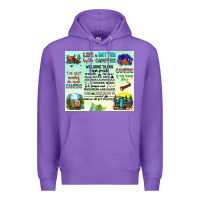 Purple life is better by the campfire Premium Hoodie - JahusDesignShop