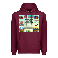 Burgundy life is better by the campfire Premium Hoodie - JahusDesignShop
