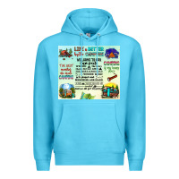 Ocean Blue life is better by the campfire Premium Hoodie - JahusDesignShop