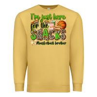 Antique Gold im just here for the snacks basketball brother Premium Sweatshirt - Zillion Design Studio
