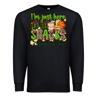 Black im just here for the snacks basketball brother Premium Sweatshirt - Zillion Design Studio