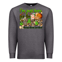 Charcoal Heather im just here for the snacks basketball brother Premium Sweatshirt - Zillion Design Studio