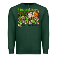 Sports Green im just here for the snacks basketball brother Premium Sweatshirt - Zillion Design Studio