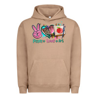 Pigment Burro peace love art   ado Urban Hoodie - AdoDesignShop