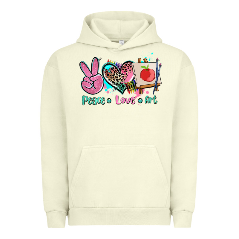 Peace Love Art   Ado Urban Hoodie by AdoDesignShop | Teevron