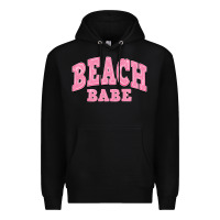 Black beach babe Premium Hoodie - JahusDesignShop