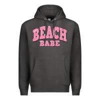 Charcoal Heather beach babe Premium Hoodie - JahusDesignShop