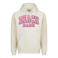 Oatmeal Heather beach babe Premium Hoodie - JahusDesignShop