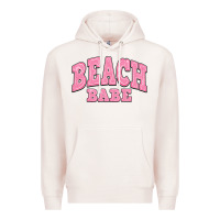 Pale Pink beach babe Premium Hoodie - JahusDesignShop