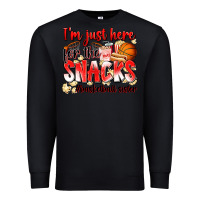 Black im just here for the snacks basketball sister Premium Sweatshirt - Zillion Design Studio