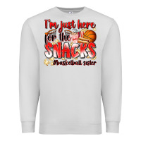 Dove Grey im just here for the snacks basketball sister Premium Sweatshirt - Zillion Design Studio