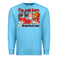 Ocean Blue im just here for the snacks basketball sister Premium Sweatshirt - Zillion Design Studio