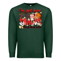 Sports Green im just here for the snacks basketball sister Premium Sweatshirt - Zillion Design Studio