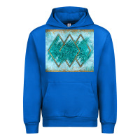Cobalt turquoise glitter Urban Hoodie - JahusDesignShop