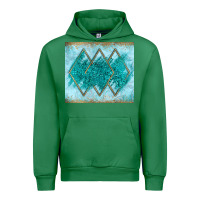 Emerald turquoise glitter Urban Hoodie - JahusDesignShop