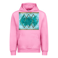 Fuchsia Pink turquoise glitter Urban Hoodie - JahusDesignShop