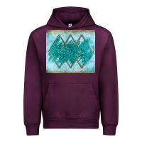 Mauve Wine turquoise glitter Urban Hoodie - JahusDesignShop