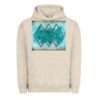 Pigment French Oak turquoise glitter Urban Hoodie - JahusDesignShop