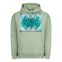 Pigment Oil Green turquoise glitter Urban Hoodie - JahusDesignShop