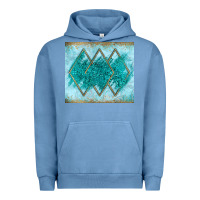 Pigment Pebble Blue turquoise glitter Urban Hoodie - JahusDesignShop