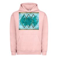 Pigment Salmon turquoise glitter Urban Hoodie - JahusDesignShop