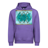Tulip turquoise glitter Urban Hoodie - JahusDesignShop