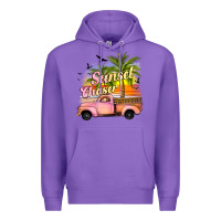 Purple sunset chaser Premium Hoodie - JahusDesignShop