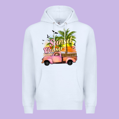 Sunset Chaser Premium Hoodie Designed By Jahusdesignshop