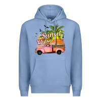 Colony Blue sunset chaser Premium Hoodie - JahusDesignShop