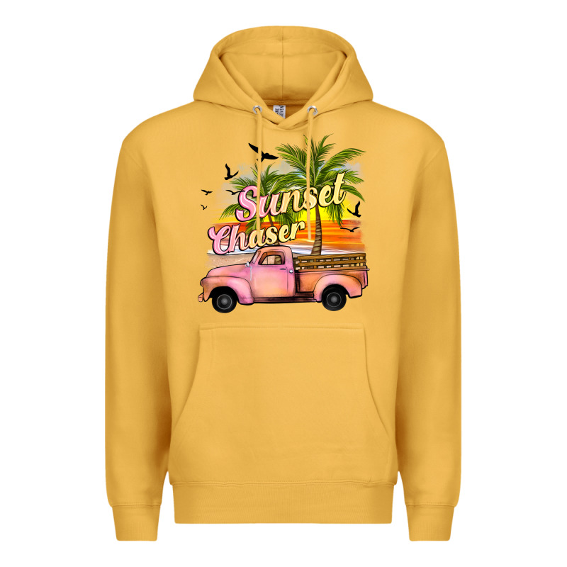 Sunset Chaser Premium Hoodie by JahusDesignShop | Teevron