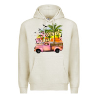 Oatmeal Heather sunset chaser Premium Hoodie - JahusDesignShop