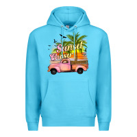 Ocean Blue sunset chaser Premium Hoodie - JahusDesignShop