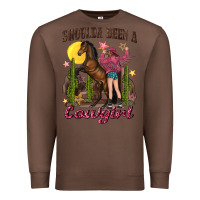 Chestnut shoulda been a cowgirl bucking horse Premium Sweatshirt - texasbilliewilder