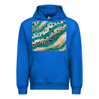 Turquoise Glitter Urban Hoodie | Teevron