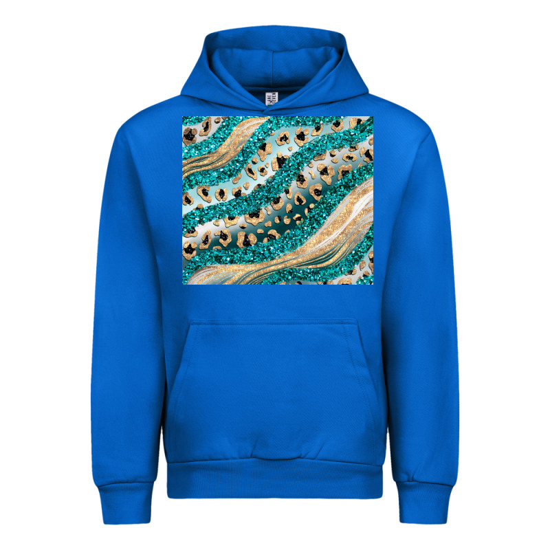 Turquoise Glitter Urban Hoodie by JahusDesignShop | Teevron