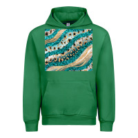 Emerald turquoise glitter Urban Hoodie - JahusDesignShop