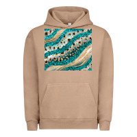Pigment Burro turquoise glitter Urban Hoodie - JahusDesignShop