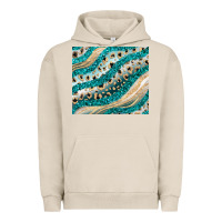 Pigment French Oak turquoise glitter Urban Hoodie - JahusDesignShop