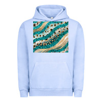 Pigment Grape Ice turquoise glitter Urban Hoodie - JahusDesignShop
