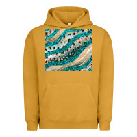 Pigment Peanut Butter turquoise glitter Urban Hoodie - JahusDesignShop