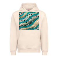 Sandshell turquoise glitter Urban Hoodie - JahusDesignShop