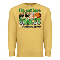 Antique Gold i'm just here for the snacks #basketball brother Premium Sweatshirt - Zillion Design Studio