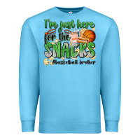 Ocean Blue i'm just here for the snacks #basketball brother Premium Sweatshirt - Zillion Design Studio