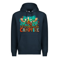 Navy life is better by the campfire Premium Hoodie - AdoDesignShop