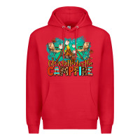 Red life is better by the campfire Premium Hoodie - AdoDesignShop