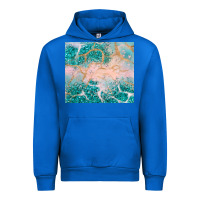 Cobalt turquoise glitter Urban Hoodie - JahusDesignShop