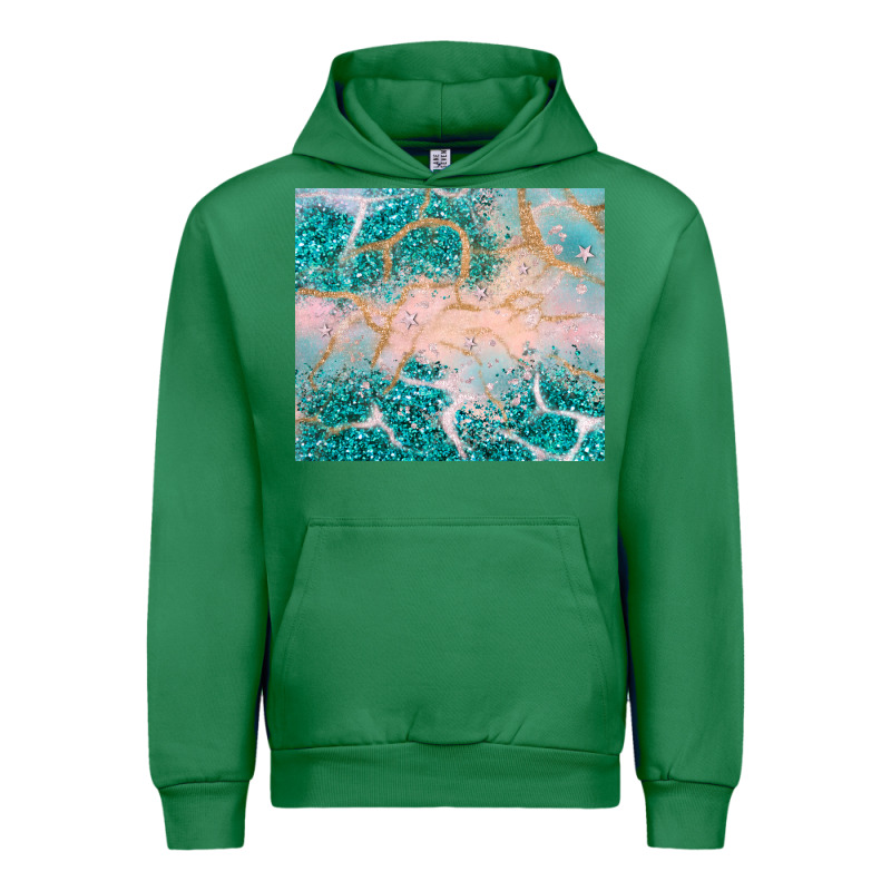 Turquoise Glitter Urban Hoodie by JahusDesignShop | Teevron