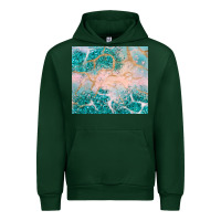 Forest Green turquoise glitter Urban Hoodie - JahusDesignShop
