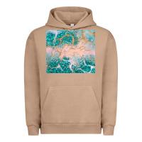 Pigment Burro turquoise glitter Urban Hoodie - JahusDesignShop